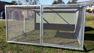 master chicken tractor door closed