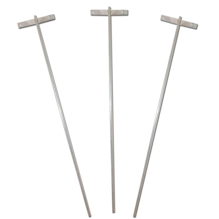 Electric Fence Earth Post 3 Pack