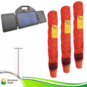 electric goat netting kit 150m hotline 200 solar energiser