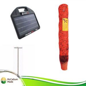 electric goat net kit with Hotline 34 Solar Energiser