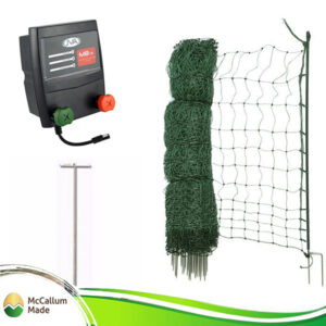 poultry netting kit battery mains 50m